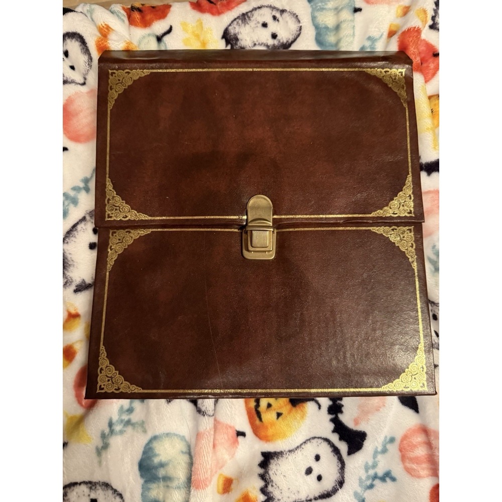 Vintage 70's Photo Display Album 200 Picture Vertical Leather-grained SEE PICS